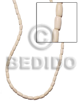 white bone oval 9mmx5mm - Bone Beads
