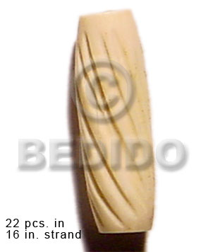 Natural bone tube groove Bone Beads
