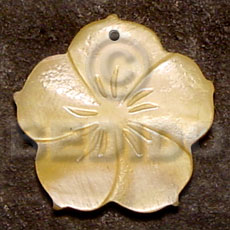 Flower mop 40mm Carved Pendants