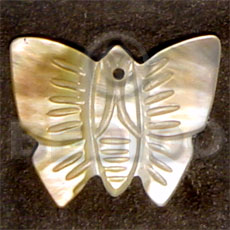 Butterfly mop 40mm carving Carved Pendants