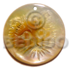 35mm MOP  carving - Carved Pendants