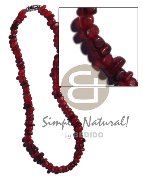 red carabao horn nuggets - Choker Necklace