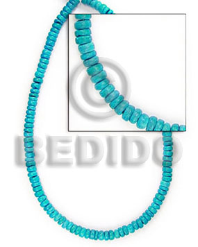 4-5 mm "turquoise" coco pokalet - Coco Beads