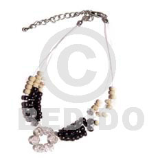 floating 2-3mm coco Pokalet.black  acrylic crystals - Coco Bracelets
