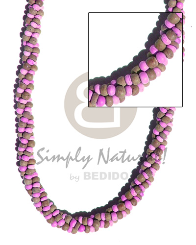 3 layers twisted 2-3mm Coco Necklace