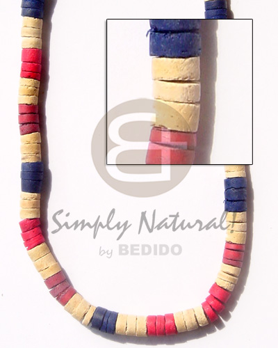 hand made 7-8 coco heishe bleach Coco Necklace