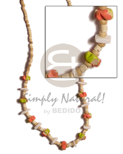 2-3mm coco heishe natural Coco Necklace