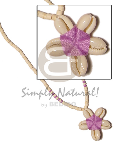 4-5mm coco pokalet bleach  lavender double sided sigay pendant - Coco Necklace