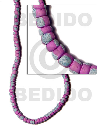 4-5mm coco Pokalet. lavender pink   splashing - Coco Splashing Beads