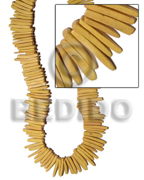 coco indian stick 1 1/2  inch / mustard - Coco Stick Beads