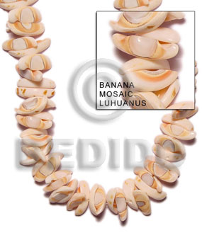 banana mosaic - liswe - Crazy Cut Shell Beads