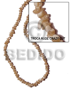 troca natural/nude crazy cut - Crazy Cut Shell Beads