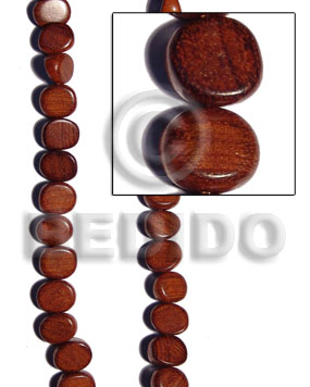 Bayong slice melon 15mmx13mmx20mm Dice & Sided Wood Beads