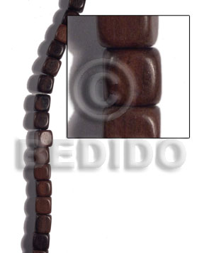 10mmx10mm dice camagong tiger ebony hardwood / 37 pcs - Dice & Sided Wood Beads