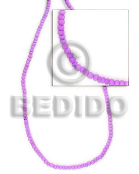 2-3 mm lavender coco pokalet - Dyed colored Coco beads
