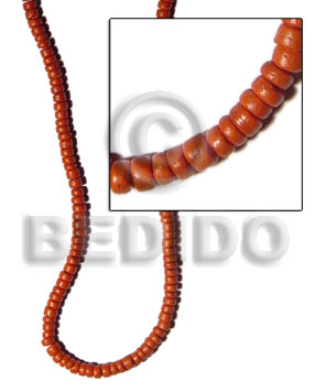 7-8mm coco pokalet red Dyed colored Coco beads