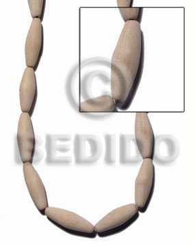 "natural white wood" football Football & Cylinder Wood Beads