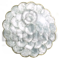 Capiz round scallop placemat Gifts & Home Table Decor Set