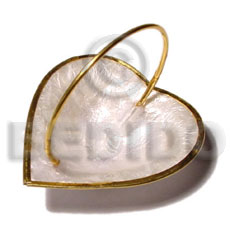 capiz heart basket 55mmx60mmx45mm - Gifts & Home Table Decor Set