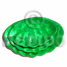 green clam capiz plate s/m/l set of 3 - Gifts & Home Table Decor Set