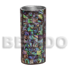 stainless lighter casing  inlaid blocking paua abalone - Gifts & Home Table Decor Set