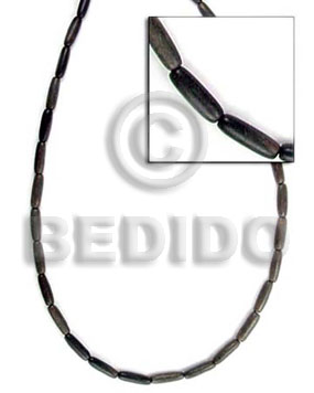 black horn rice beads 4x12mm - Horn Beads