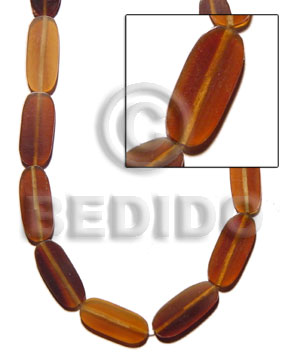 Golden horn flat extended oval Horn Beads