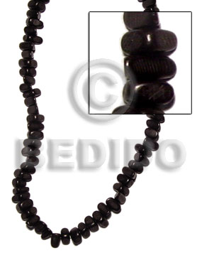 black horn triangle 12mmx8mm - Horn Nuggets Beads