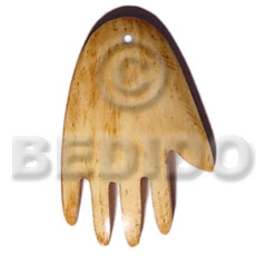 40mmx35mm natural hand bone Horn Pendant Bone Pendants