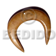 25mmx28mmx7mm antique horn - Horn Pendant Bone Pendants