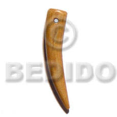 40mm antique bone tusk Horn Pendants