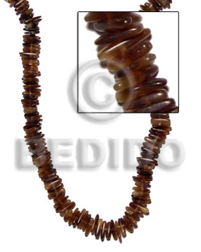 Natural horn stick sidedrill 15mm Horn Stick Beads