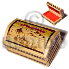 bamboo  pandan jewelry box / small  l=95mm x w=60mm x h=47mm - Jewelry Box