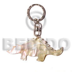 40mm carved mop shell keychain Keychain