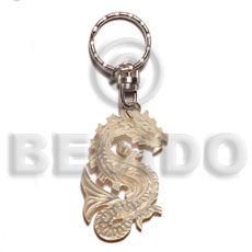 40mm carved mop shell keychain dragon Keychain