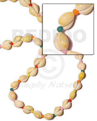 face to face sigay  multicolored beads / length =30 in. - Leis