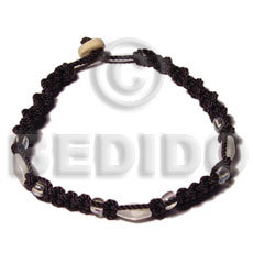 macrame  troca beads - Macrame Bracelets