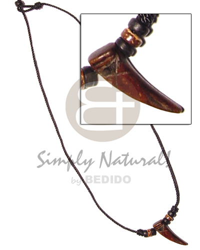 Antique horn coco beads Mens Necklace