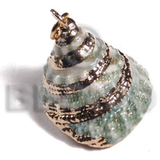 Trocus shell approx. 30mm - Molten Metal Pendants
