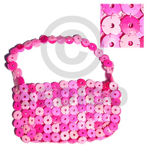 pink coco rings  lining - Native Bags