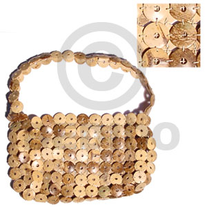 natural coco rings  lining - Native Bags