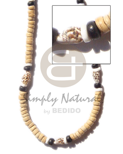 coco pokalet nat  nassa shell - Natural Earth Color Necklace