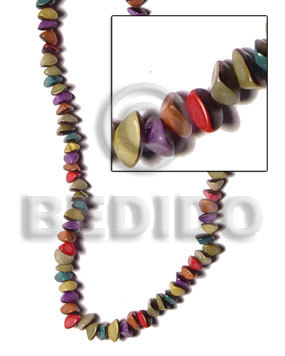 buri seed nuggets dyed /  multicolor - Nuggets Seed Beads