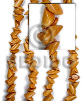 Bayong pointed nuggets 10mmx20mm Nuggets Wood Beads