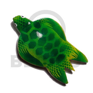 sea turtle handpainted wood refrigerator magnet 85mmx50mm / can be personalized  text - Refrigerator Magnets