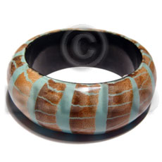 laminated wooden bangle  dried leaves  ht=33mm thickness=13mm inner diameter=70 mm - Resin Bangles