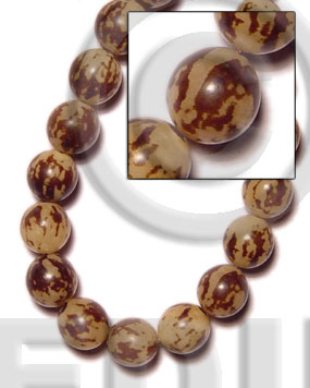 Tiger brown buri beads Round Seed Beads