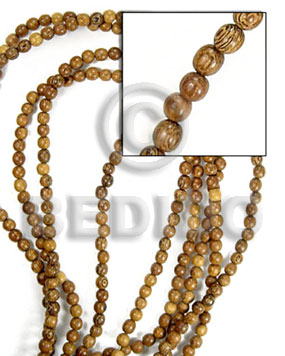 beads bayong 4-5mm - Round Wood Beads
