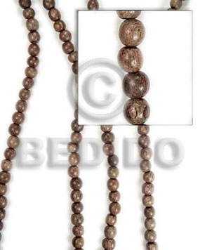 greywood beads 10mm - Round Wood Beads