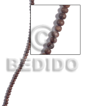 hand made 5mm robles round beads Round Wood Beads